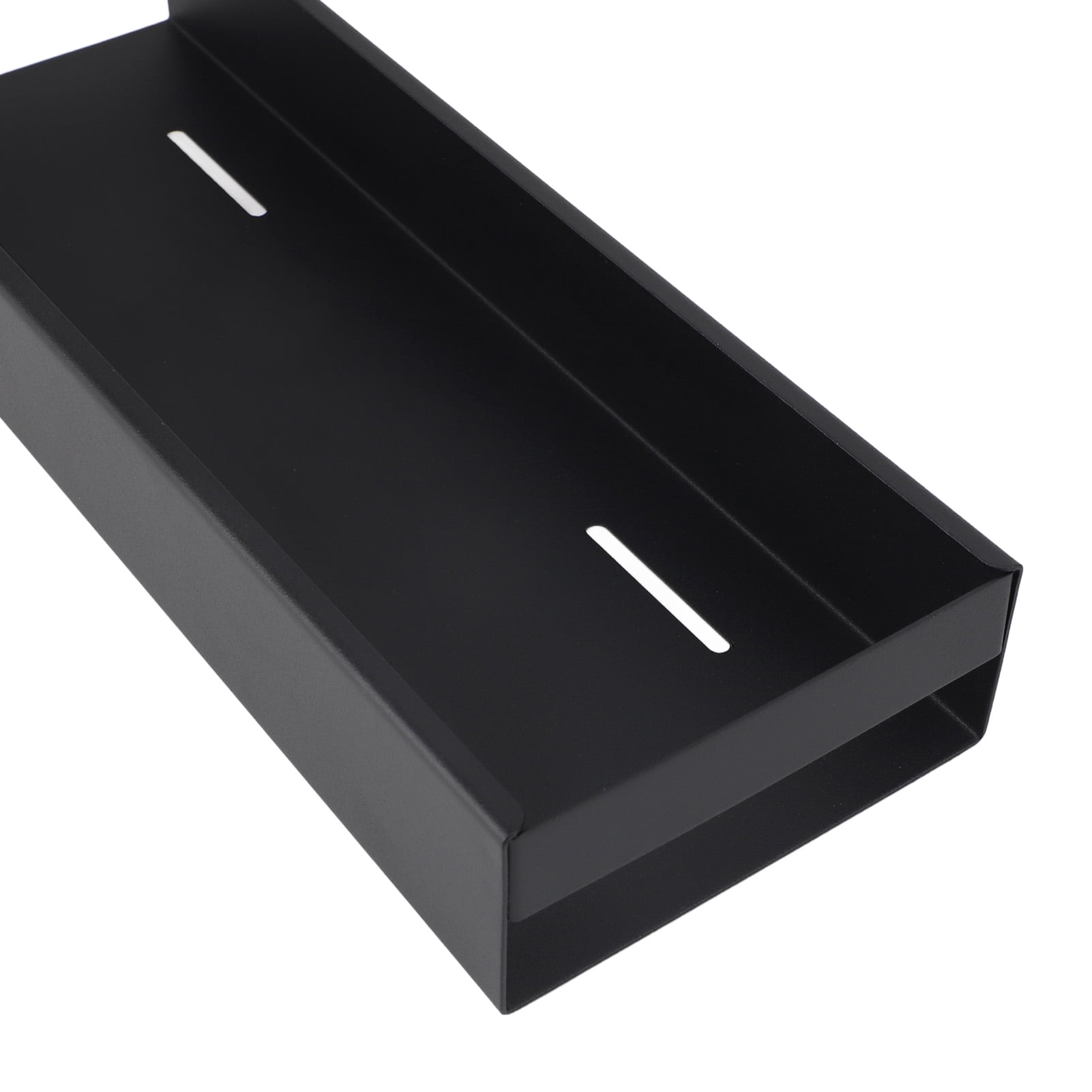 Rupoun Pull Out Cabinet Organizer Carbon Steel Slide Out Drawer Sliding Pantry Storage Shelf Under Sink Organizer for Kitchen Bathroom, Black, Small Size (14.17 inches / 36 cm)