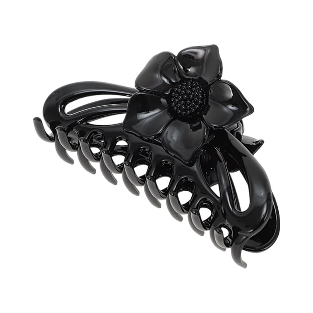 Accesorios Únicos 1 Pc Clip de Cabello de Rosa de Moda Clip de Peinado Negro