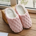 thumbnail image 5 of Slippers for Women Women Warm Home Plush Soft Slippers Indoors Anti-slip Winter Floor Bedroom Shoes Purple 10, 5 of 7