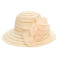 thumbnail image 2 of Kentucky Organza Wide Brim Sun Hat for Women Summer Derby Hats for Tea Party Bowler Cap, 2 of 4