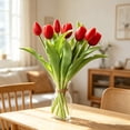 thumbnail image 5 of Artificial Tulip Flowers, 7 Heads Real Touch Latex Fake Tulip, 1 Piece For Home Living Room Decor, 5 of 6