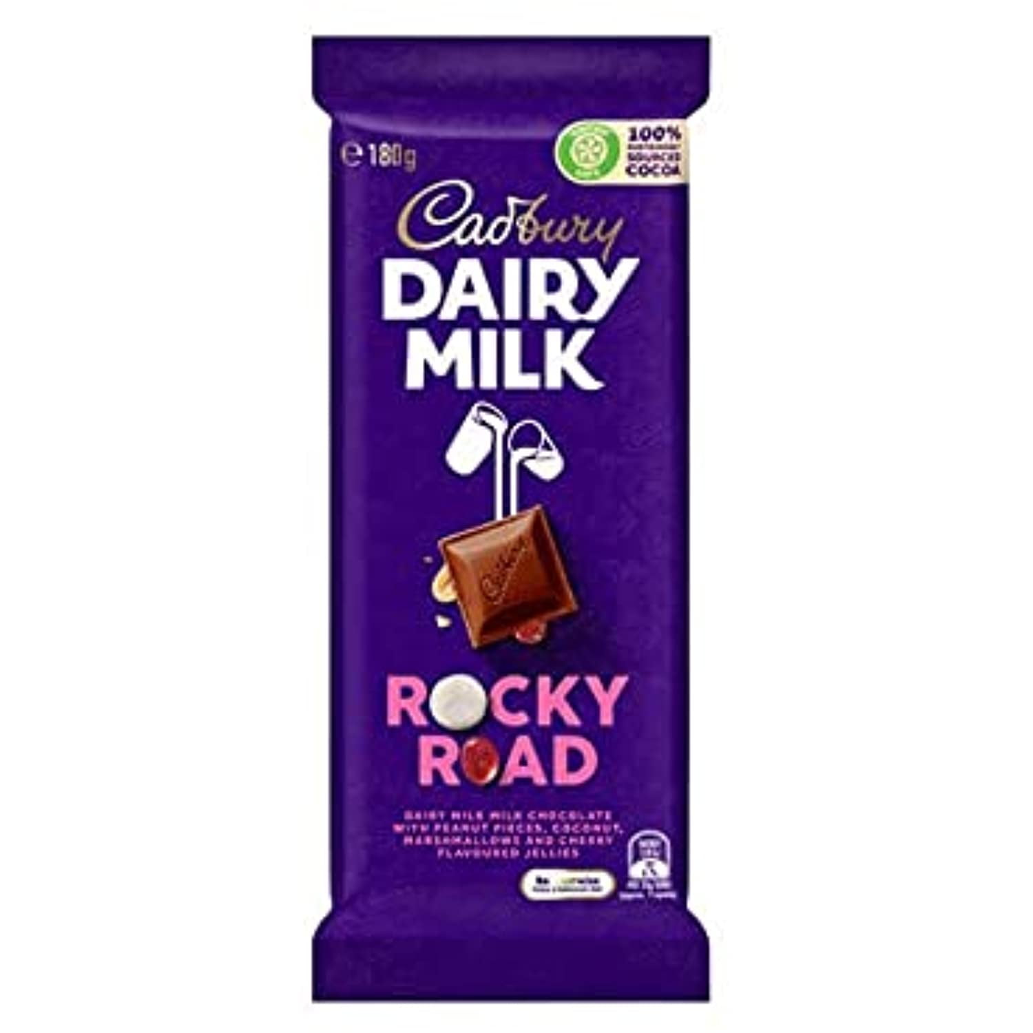 Cadbury Dairy Milk Rocky Road Chocolate 180Gm X 15