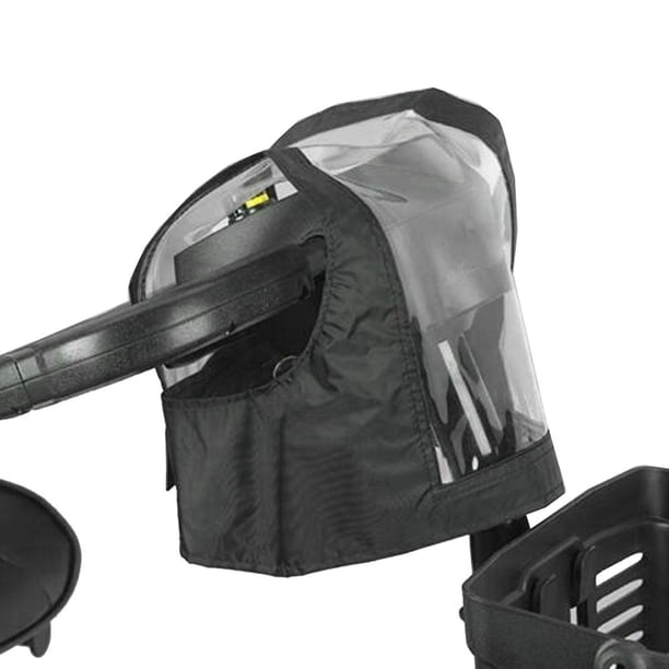 Cubierta de Control de bicicleta de movilidad a prueba de lluvia, fácil de instalar y desmontar profesional portátil a prueba ligero a prueba de polvo Negro Baoblaze Cubierta del panel de control