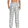 thumbnail image 2 of Bixox Men's Rabbit And Cloud Patterned Pajama Pants with Pockets Lounge Clothes for Home, 2 of 5