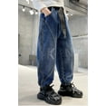thumbnail image 5 of Rolanko Boys Baggy Jeans Elastic Straight fit Stretch Denim Pants Loose Kids Clothes 4-14 Years, 5 of 6