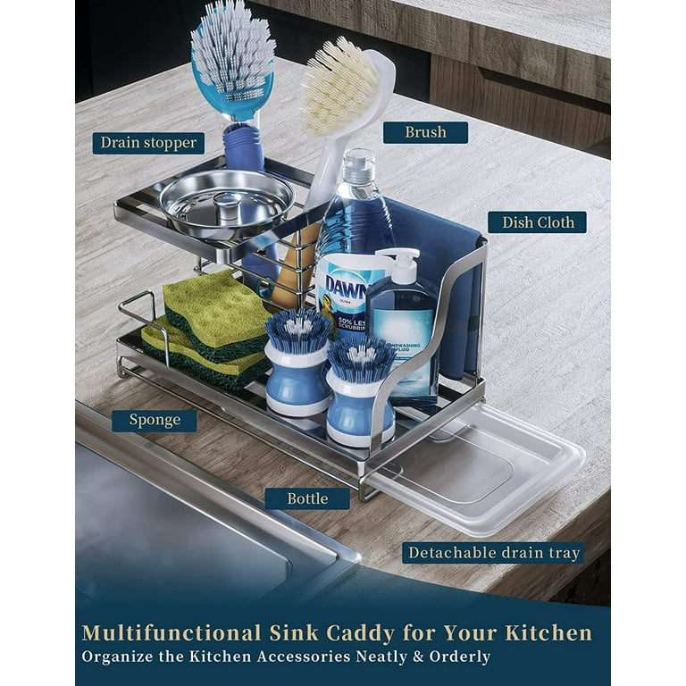 Happy Sinks - Multiholder for sponge or brush, stainless steel