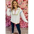 thumbnail image 4 of Redhotype Vibrant Edge Zip Sweater - Stylish & Flattering!, 4 of 8