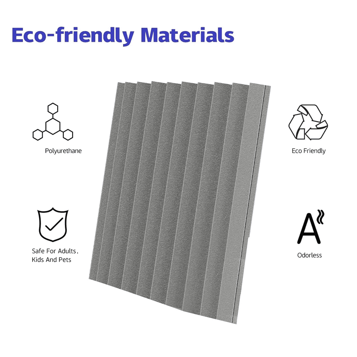 60 Pack Self-Adhesive Acoustic Panels, Sound Proof Foam Panels, High Density Soundproofing Wall Panels for Home (Grey)