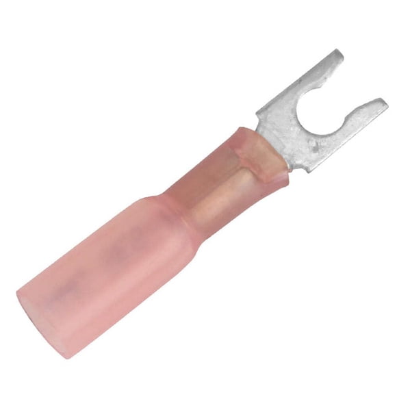 Pala termorretráctil Terminal Pacer 22-18 AWG #8, tamaño 100 unidades