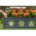 thumbnail image 5 of Domi Galvanized Raised Garden Bed ,Large Metal Planter Box for Growing Vegetables, Fruits, and Flowers Outdoors, Gray, 8x4x2ft, 5 of 8