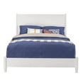 thumbnail image 3 of Allora Mid Century Modern Queen Panel Bed in White, 3 of 5