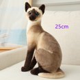 thumbnail image 1 of Gatos siameses realistas de peluche, juguete de simulación de pelo corto americano, muñeco de gato bonito, juguetes para mascotas, decoración del hogar, regalo de cumpleaños para niñas, 1 of 5