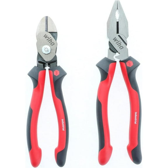 Wiha Linemans Pliers With Crimper Pliers Set