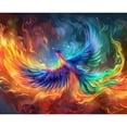 thumbnail image 2 of TISHIRON Diamond Art Painting Kits,12x16 inch 5D DIY Colorful Phoenix Diamond Art Crafts Kit for Adults and Kids Beginners, 2 of 5