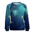 thumbnail image 7 of Sweatshirt For Womens Crewneck Galaxy Star Outer Space Hoodies Teen Girls Cute, 7 of 7