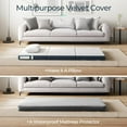 thumbnail image 5 of LINSY LIVING Queen Size Folding Mattress, 4 Inch Trifold Mattress Topper with Washable Tencel Cover, Queen Memory Foam Mattress Topper, Foldable & Portable, Easy Storage, 80" * 60", 5 of 6