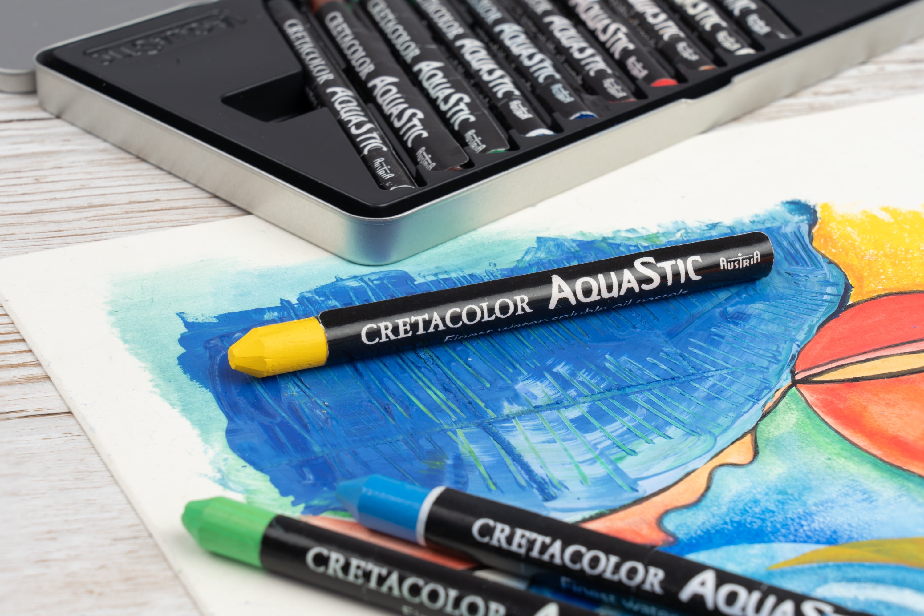 Cretacolor AquaStic Oil Pastel Set, 10-Color Set