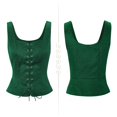 thumbnail image 4 of Chaleco de corsé pirata con forma de corsé Century Star Renaissance, color verde L, 4 of 7