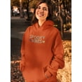 thumbnail image 2 of Spooky Vibes Halloween Quote Hoodie Women -Image by Shutterstock, Female 5X-Large, 2 of 4