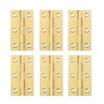 thumbnail image 1 of FUTUREORYY 6Pcs Mute Operation Hinges for Doors in Copper 3 Inch, 1 of 8