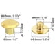 thumbnail image 2 of Uxcell 50 juegos de tornillos Chicago, tornillo de poste de encuadernación Phillips M5x4mm para cuero, dorado, 2 of 5