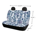 thumbnail image 4 of FUIALDOLG Snake Print Butterfly Car Back Seat Covers, Set of 2 Pieces Stretch Durable Seat Covers for Pet Owners and Automotive Interior, 4 of 4