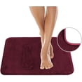 thumbnail image 2 of Rawiri Alfombra de baño de espuma viscoelástica, juego de 3 alfombrillas de baño, suave, afelpada, absorbente, de pelo corto, incluye 1 grande de 20 x 32 pulgadas, 1 contorno de 20 x 20 pulgadas, 1, 2 of 8