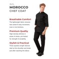 thumbnail image 2 of Chaqueta de Chef para Hombre Chef Works Morocco Negra 4XL, 2 of 3