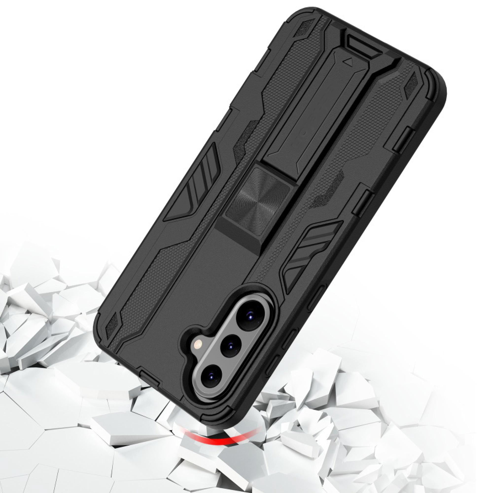 Hybrid Case with Kickstand for Samsung Galaxy A36 5G – Black