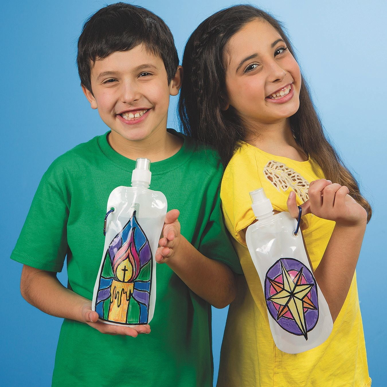 Color-Me™ Collapsible Water Bottles (Pack of 50)