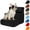 Black, variant on Visland 3-Step Dog Steps Stairs Pet Ladder Cover Detachable Comfortable Faux Leather Non-Slip Dog Ramp Stairs Case for Puppy