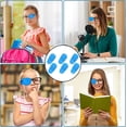 thumbnail image 4 of MODANU 6 Pack Glasses Eye Patch, Reusable Non-Woven Eye Patches for Adults Kids Lazy Eye Amblyopia Strabismus, Blue, 4 of 6