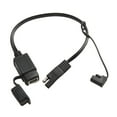 thumbnail image 6 of Ana 1Pc Waterproof Motorcycle SAE To USB Phone GPS MP4 Charger Cable Adapter Black Motorbike Inline Fuse Power Supply Accessories, 6 of 10
