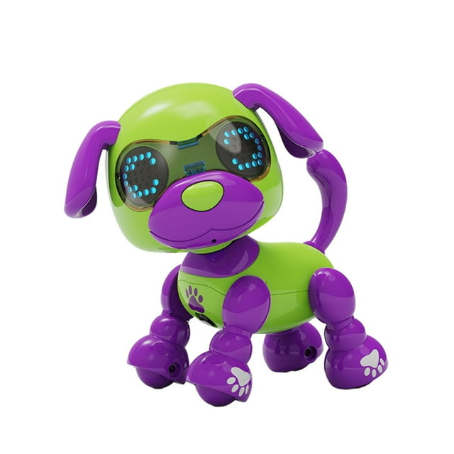 A Children Smart Robot Dog Touch Sensor Educational Toy Light Recording Early Learning Electronic Pet Interactive Blow Function Safe