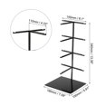 thumbnail image 2 of Sunglasses Display Stand, 1 Pack - Stainless Steel Sunglass Rack, 4-tier Glasses Stand with Holder Base (Black), 2 of 5