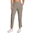 thumbnail image 3 of RBX Active Women's Ribbed Side Woven Ankle Pant With Pockets, 3 of 7