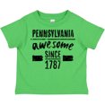 thumbnail image 3 of Inktastic Pennsylvania Awesome Since 1787 Boys or Girls Toddler T-Shirt, 3 of 5