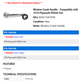 thumbnail image 2 of Window Crank Handle - Compatible with 1974 Plymouth PB200 Van, 2 of 2