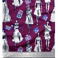 thumbnail image 1 of Soimoi Rayon Fabric Women & Camera Fashion Fabric Prints by Yard 56 Inch Wide, 1 of 1