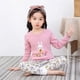 thumbnail image 3 of Conjunto de pijama de algodón de manga larga para niños y niñas, ropa de dormir para niños, pijamas de Navidad, pijamas de gato de dibujos animados para niños de 4, 6, 8 y 9 años, Invierno, 3 of 4