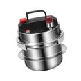 thumbnail image 3 of Olla a presión pequeña para el hogar de acero inoxidable 304 para todo tipo de cocinas Mini olla a presión 1.6L, 3 of 9