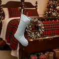 thumbnail image 7 of Christmas Socks Soft Velvet Stockings, Festive Scene Decoration Hanging Accessories, Comfortable Christmas Stockings Add Holiday Decor and Serve as Charming Gift Bags for Loved Ones, Blue, 1pcs, 7 of 7