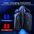 thumbnail image 2 of Station de Recharge 4-en-1 Joy-Cons pour Nintendo Switch 2 avec Éclairage RVB et Câble USB Type-C, 2 of 9