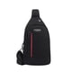 thumbnail image 2 of Mochila bandolera con correa y orificio para auriculares,bolso multiusos para senderismo,mochila de viaje elegante y funcional para exteriores, 2 of 9
