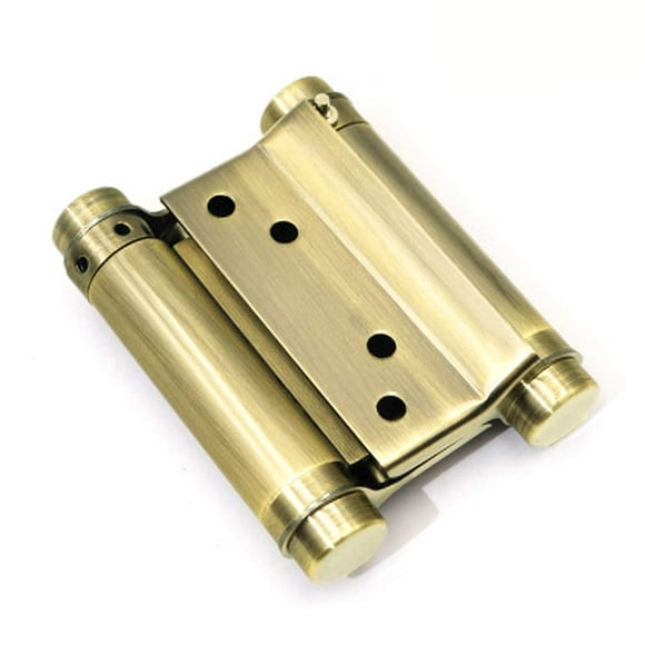 Pair of 3'' Stainless Steel Double Action Spring Door Hinge for Saloon Cafe Door Shop Multi-Color (Ancient Bronze)