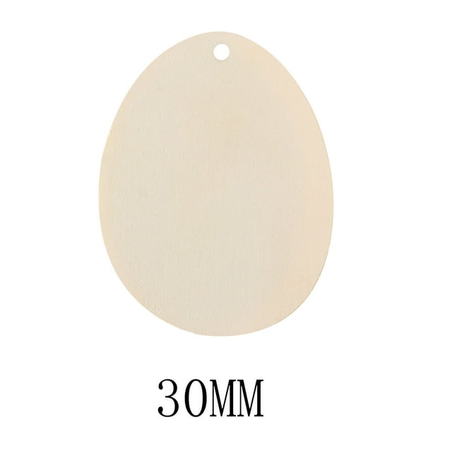 RKSTN Fall Decorations for Home Wooden Easter DIY Wooden Blocks With Twines Rope 10 Small Pendants In A Pack Decorations