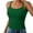 Green, variant on Lixiuxyad Trend Summer Tank Tops Women's Casual Camisole Tank Top Pure Color Basic Strap Sleeveless Undershirt For Spring Summer Comfortable Daily Wear(Green L)