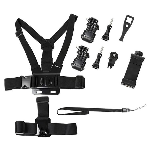 erfcxs Mobile Phone Chest Strap Harness Mount Head Strap Holder Kit For VLOG Cell Phone Clip Compatible With Multiple Smartphone