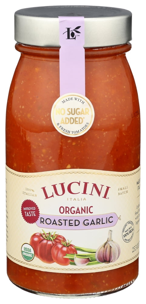 Lucini Italia Organic Roasted Garlic Marinara Sauce 25.5 oz. Jar