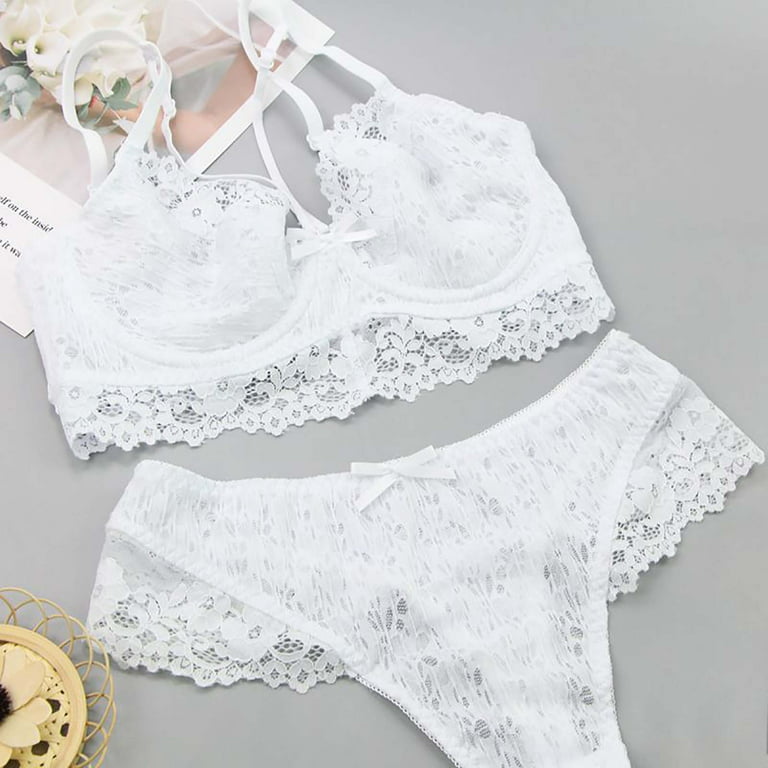 Women Sexy Bras Panties Lingerie Sleepwear 2Pcs/Set Corset Lace Underwear  Suit❤